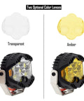 LED Light Kit For 1/10 And 1/8 Scale RC Cars, Hive Style Illumination Upgrade For Axial SCX10 Wraith Redcat Gen8 And Traxxas TRX4 TRX6 Crawlers with transparent and amber lenses