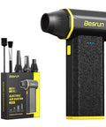 Electric Air Duster Boss 110,000 RPM 120W Cordless Blower with accessories kit and packaging, X113 model displayed