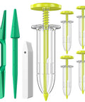 17 Pack Seed Planter Tool Hand Seeder Mini Sowing Seed Dispenser Sower Seedling Dibber Widger Seed Spreader Garden Tools