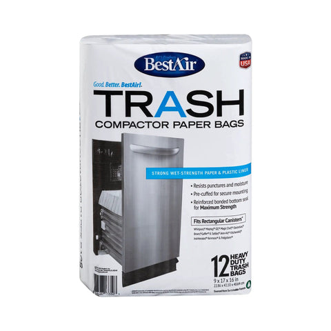 Heavy Duty Trash Bags For Rectangular Canisters That Can Handle It All 16 Inch Deep 9 Inch Wide 17 Inch High Pack Of 24