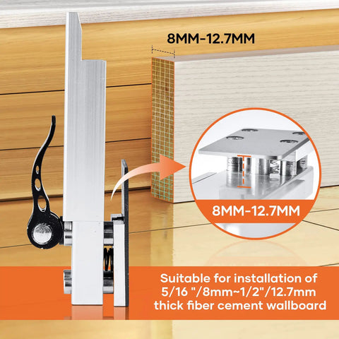 Pro Grade Adjustable Siding Install Tool With Mounting Bracket Gauges For Fiber Cement Siding Aluminum Fits Five Sixteenth To One Half Inch Thick Panels Widths Five Six Seven Eight Inches Simple To Use For Precise Gaps And Fast Install