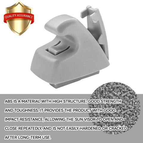 Sun Visor Clip Replacement Set For Cars Anti Vibration Retainer Clips OEM 95994975 95994976 Gray ABS Material
