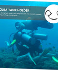 Divers using Grip Ready Scuba Tank Retainer Band And Carry Strap For Diving Cylinders Wear Resistant And Secure Binding underwater