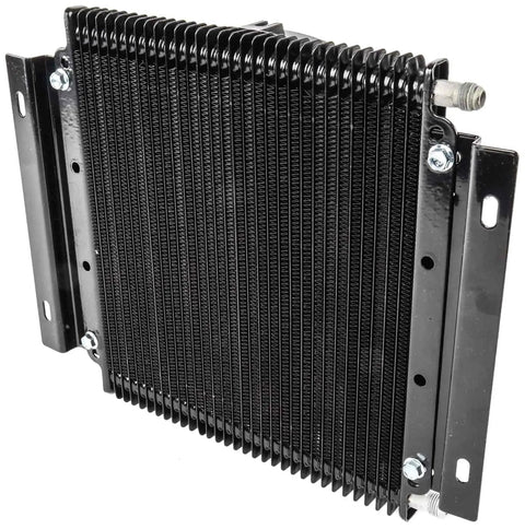High Performance Transmission Cooler for 30 000 GVW with 11x14x3.75 Inch Core front angle view