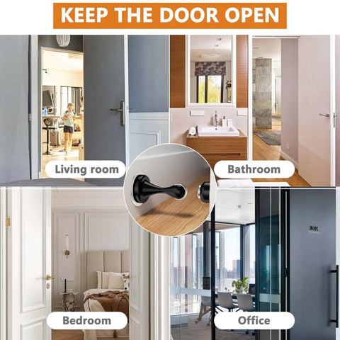 Soft Catch Magnetic Door Stopper For Bottom Of Door Stainless Steel Wall Or Floor Mount No Drilling Door Catch in various rooms