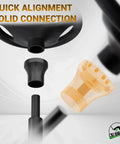 Top Tier Golf Cart Steering Wheel Adapter Compatible With Club Car Ds showing quick alignment solid connection components.