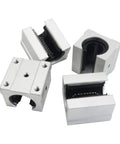 Four Pack SBR20UU Aluminum Block 20mm Linear Motion Ball Bearing Slide Block For SBR20 20mm Linear Guide Rail Heavy Duty Box Slider