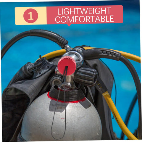 Two Pack Scuba Air Tank Valve Cover Protectors Lightweight Durable Valve Caps on Scuba Tank by Pool