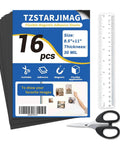 Flexible Magnetic Sheets With Adhesive Backing 8.5 X 11 Inches Pack Of 16 30 Mil Thick Cuttable Magnetic Paper with tools