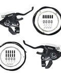 Bike Shifter And Brake Set 21 Speed Left Three Speed Right Seven Speed Shifter Lever With Cable Housing End Cup