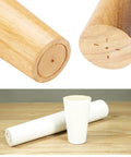 Top Shelf Wooden Furniture Legs Heavy Duty Replacement Riser Feet For Sofas Tables And Cabinets Set Of Four showing wood finishes and design.