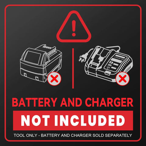 Image showing warning: Battery and charger not included for DeWalt 18V 20V To Milwaukee 18V Battery Adapter Converter For Cordless Tools.