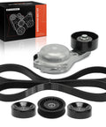 Engine Serpentine Belt Kit With Tensioner And Idler Pulley For Ford F150 2004 Expedition 2005 2006 Mustang 2005 2006 Lincoln