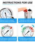 Instruction guide for Stainless Steel Liquid Filled Pressure Gauge 0-100 Psi, 2.5 Inch Dial, 1/4 In NPT installation and use