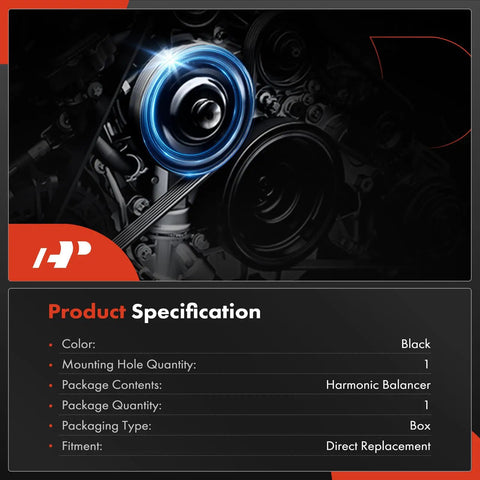 Engine Harmonic Balancer Crankshaft Pulley For Nissan Sentra 2000 2001 2.0L DOHC And Infiniti G20 1999 2002 2.0L Replacement 123032J200