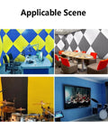 Pro Grade Purple Egg Crate Acoustic Foam Panels 7 CM Thick Self Adhesive Soundproofing Wall Tiles For Home Studio in various settings.