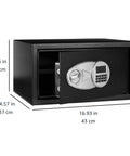 Built Tough Heavy Duty Steel Security Safe With Digital Keypad For Valuables And Cash Rugged Safe Box Open With Dimensions