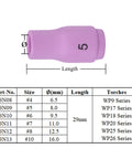 13N09 TIG Alumina Ceramic Nozzle Cups #5 with 8mm bore and 29mm length for WP9 WP20 WP17 WP26 welding tools.