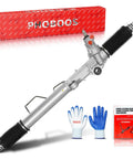 Hydraulic Power Steering Rack And Pinion Assembly For Toyota Tacoma 1996 2004 And Toyota 4Runner 1996 2002 2.7L 3.4L New Unit Leak Resistant Direct Fit Ref 26-2625, shown with gloves and box.