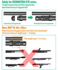 Mag Tube Cap Flashlight 500 Lumen End Mount For Remington 870 Shotgun installation diagram on magazine tube