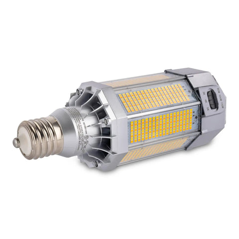 Built Different Heavy Duty LED Post Top Light, wattage selectable 80W 100W 110W, EX39 mogul base, smooth dimmable design.