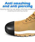 Steel Toe Cap Covers For Shoes And Work Boots, Tough As Nails Metatarsal Protectors on boot, universal fit for men and women