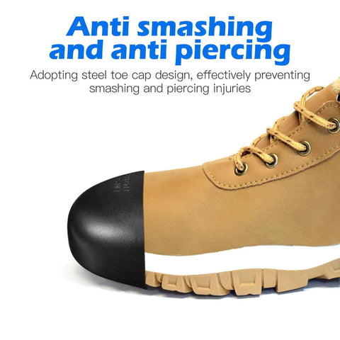 Steel Toe Cap Covers For Shoes And Work Boots, Tough As Nails Metatarsal Protectors on boot, universal fit for men and women