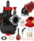 PE22 22mm Carburetor Jet Kit For Predator 212cc And 196cc Clone Engines, Coleman Mini Bike CT200U-EX BT200X B200R KT196, Includes Intake Manifold