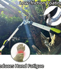 Beast Heavy Duty Tree Loppers With Extendable 21 To 26 Inch Handles cutting branch, ergonomic grip for reduced hand fatigue.