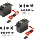 MG995 Micro Servo Motor With 180 Degree Metal Gear High Torque, Digital Standard Servo For RC Gearheads, 12kgcm Stall Torque At 6V And 13kgcm At 7.2V, Fast Positioning And Precise Control For Robots And Projects, 2-pack with horns and screws