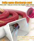 Beast Of A Heavy Duty Grain Auger And Granule Conveyor With 2200W Motor, wide red discharge port, efficiently transfers grain, sand
