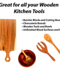Wood Butter 4 Fl Oz Cutting Board Wax Conditioner for Butcher Block and Wooden Kitchen Tools on display with wooden tools and boards