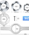 Beefy Washer Drive Hub Replacement W10324651 Ba With TB123A Spanner Wrench All Metal Drum Mounting Hub For Whirlpool WTW5000DW3 DW2 MVWX655DW1 And Other Compatible Models, stainless steel parts