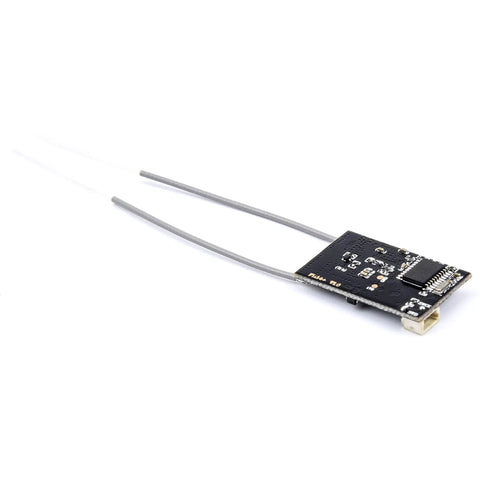 Fli14+ 14CH FPV Receiver With RSSI OSD, 2A IBUS Mini Micro Receiver for racing drones on white background