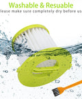 Replacement Filter For ONE Plus 18V Handheld Vacuum Models PCL700 PCL704 PCL705 4 Pack With High Efficiency Filtration Captures 99.7 Percent Of Dust Dirt Food Debris And Pet Dander Down To 0.3 Microns washable filter in water with cleaning brush