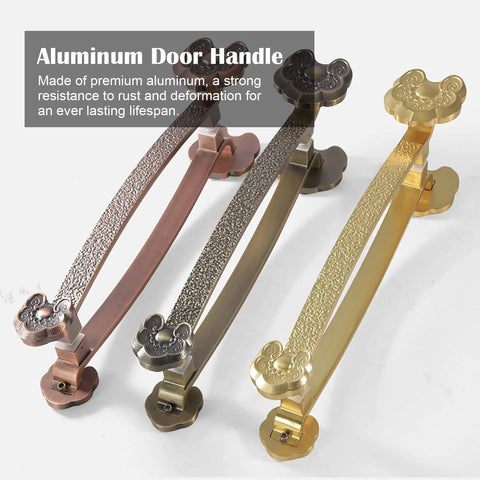 Heavy Duty Rustic Metal Sliding Barn Door Handle Double Sided Push Pull With Hardware For Interior And Exterior Doors