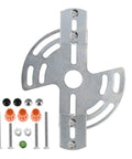 Adjustable Light Fixture Crossbar Mounting Kit For Wall, Ceiling, And Chandelier Installations, Versatile Crossbar Plate Supports Up To 35lb, Fits 4.33 To 5.12 Inch Lamp Plates, Easy No Fuss Install, 1 Set, metal mounting plate with screws