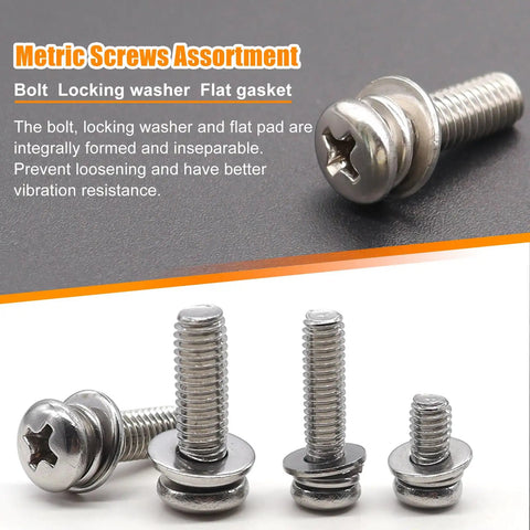 500Pcs Nut And Bolt Assortment Kit With Nine Screw Sizes M2 To M5 Stainless Steel For Electronics Motorcycle And DIY Projects Ready To Tackle Any Assembly