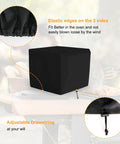 Waterproof Pizza Oven Cover for OO101 Wood Fired Outdoor Pizza Oven, Built Tough 600D Oxford, elastic edges, adjustable drawstring.