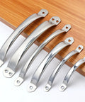 Stainless Steel Round Tube Cabinet Handle For Drawers And Doors No Slip Grip Rustproof Kitchen Hardware Ideal Grip