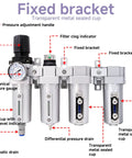 Heavy Duty 3/4 Inch NPT Industrial Air Dryer For Air Compressor Featuring Four Stage Coalescing Filtration And A Solid Auto Drain To Kill Moisture Quick with pressure gauge and automatic drain.