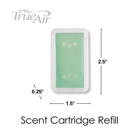 Green Meadow Scent Refills 3 Pack For TrueAir Odor Eliminators Fits Models 04530GM 04531GM 04532GM cartridge dimensions
