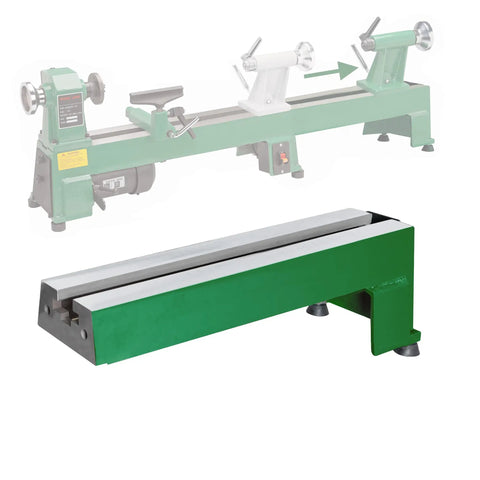 Extension Bed For Woodturning Lathe Upgrade For Harbor Freight Central Machinery 65345 10 By 18 Inch Lathe In Green