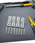Rock Solid Wall Mount Gate Hinges For Barn Doors And Fence Posts Rust Proof Outdoor Hardware with screws and fittings.