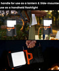Ultra Bright LED Camping Lantern Rechargeable 1000LM With 5 Lighting Modes IP44 Waterproof, shown in use at campsites.