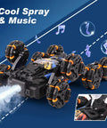 Epic 8 Wheel Hand Controlled RC Stunt Car With Gesture Sensing Remote spraying mist and playing music