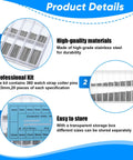 Product Details of Must-Have 360 Piece Stainless Steel Watch Band Pins Kit With 18 Sizes From 6mm To 23mm including storage and durability features