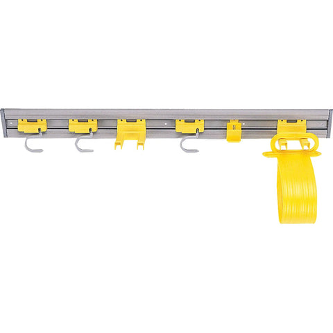 Heavy Duty Commercial Tool Holder Closet Organizer 34 Inch Gray Includes 3 S Hooks And Clip Holder For Easy Access