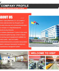 Company profile image of Henan Yugong Machinery, showcasing the building, flags, and corporate branding.