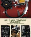 Universal Pulse Vacuum Fuel Pump For Small Engines installed showing filter, hoses, on power equipment with seamless fit